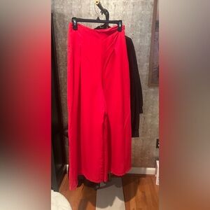 Vibrant Red High Waist Wide-Leg Pants size medium/ 6